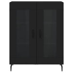 Highboard Black 69.5x34x180 cm Engineered Wood 3189334