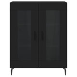 Highboard Black 69.5x34x180 cm Engineered Wood 3189334