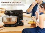 Stand Mixer, 5L Food Mixer for Baking, 6 Speeds and Pulse Setting, 1400W Cake Electric Kitchen Mixer T3398P343151