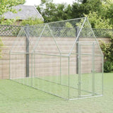 Chicken Cage Silver 400x100x190 cm Galvanised Steel 172551