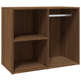 LED Dressing Table with Cabinets Brown Oak Engineered Wood 3120190