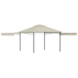 Gazebo with Double Extended Roofs 3x3x2.75 m Cream 180 g/m 48003