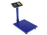 300KG/661lb LCD Digital Personal Floor Postal Platform Scale Blue 64648692