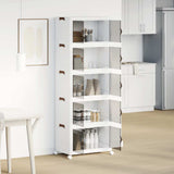 Stackable Storage Box with Wheels 5-Tier 75 L 64x40x179 cm 4012374