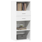 Highboard White 50x42.5x124 cm Engineered Wood 846173