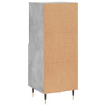 ZNTS Sideboard Concrete Grey 34.5x34x90 cm Engineered Wood 828648