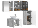 Bathroom Furniture Set 4 pcs Grey Sonoma 3407428