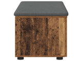 Hall Bench Old Wood 100 x 38 x 46 cm Engineered Wood and Fabric 891494