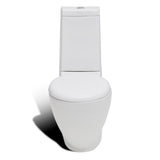 Stand Toilet & Bidet Set White Ceramic 270059