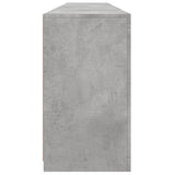 Sideboard with LED Lights Concrete Grey 202x37x67 cm 3209012