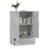 Highboard Concrete Grey 69.5x31x115 cm Engineered Wood 828224