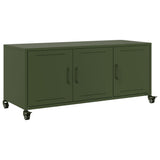 TV Cabinet Olive Green 100.5x39x43.5 cm Steel 846648