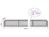 Gabion with 5 mm Wire and 5x2.5 cm Mesh 1100x100x50 cm 3463864