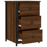 ZNTS Bedside Cabinet Brown Oak 40x36x60 cm Engineered Wood 826001