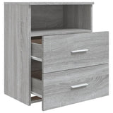 Bed Cabinet Grey Sonoma 50x32x60 cm 815860