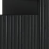LED TV Cabinet Black Engineered Wood 896906
