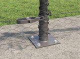 Welded Wire Fence with Concrete Base 10 x 0.5 m 3353610
