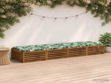 4-Piece Seat Cushions SOEST 4 pcs 100% Polyester Leaf Pattern 944690