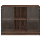 Sideboard Brown Oak 102x37x75.5 cm Engineered Wood 3295877