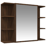 ZNTS 3 Piece Bathroom Cabinet Set Brown Oak Engineered Wood 3187608