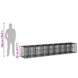 Gabion Raised Bed 2 pcs Silver 340 x 60 x 55 cm 3422230
