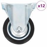 12 pcs Fixed Casters 75 mm 277937