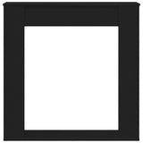 Fireplace Surround Black Oak 100x20x100 cm Engineered Wood 865982