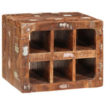 Wine Rack Wall-mounted Brown 44 x 30 x 35 cm Solid reclaim wood 4104574