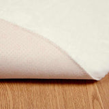 Anti-Slip Faux Rabbit Fur Rug OLITE White 160 cm Polyester 42021626