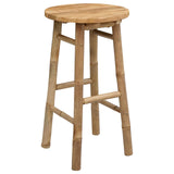 Garden Stool Natural 38 x 68 cm Bamboo 42028240