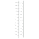 Wall Mounted Wine Rack for 24 Bottles 2 pcs White Iron 340885