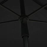 Garden Parasol with Pole 210x140 cm Anthracite 315545