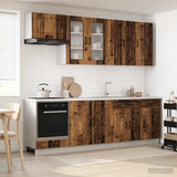 Kitchen Unit KALMAR 8 pcs Old Wood Engineered Wood 3438191