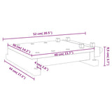 Workbench Tabletop with Vice 52x44x9,5 cm Solid Wood Acacia 353786