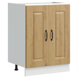 Sink Base Cabinet Kalmar Artisan Oak 60x46x81.5 cm Engineered Wood 853446