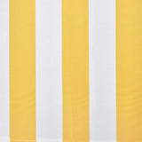 Manual Awning 3 x 2.5 m Yellow and White Stripe 100% Polyester 270186