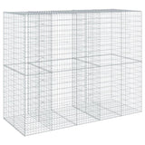 Gabion Basket with Cover 250x100x200 cm Galvanised Iron 3295228