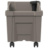 Calypso Planter with Wheels Grey 79 x 35 x 33 cm PP 42041720