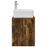 Wall-Mounted Sink Vanity Smoked Oak 49.5 x 41 x 63 cm 890274