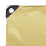 Tarpaulin 650g / m Beige 5 x 7 m Canvas with PVC Coating 42017751