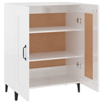 Sideboard High Gloss White 69.5x34x90 cm Engineered Wood 812147