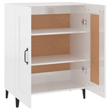 Sideboard High Gloss White 69.5x34x90 cm Engineered Wood 812147