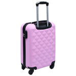 ZNTS Hardcase Trolley Set 2 pcs Pink ABS 92429