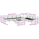Outdoor Sofa Set 8 pcs White 3386163