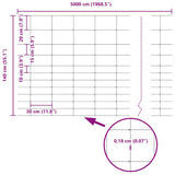 Field Fence Silver 50 x 1.4 m Galvanised steel 42005844