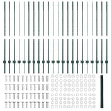 Welded Wire Fence 50 x 1.4 m PVC-Coated Steel Green 3336761