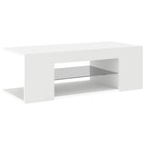 TV Cabinet with LED Lights White 90x39x30 cm 804238