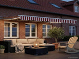 Red and White 3 x 2.5 m Polyester with PU coating 3420581