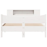 Bed Frame without Mattress White 120x200 cm Solid Wood Pine 3323303