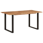 ZNTS Dining Table 154x80x76 cm Solid Acacia Wood 286473